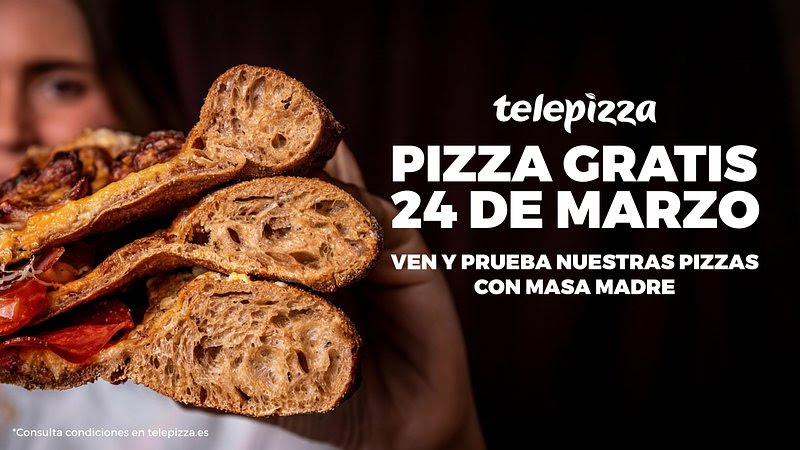 Telepizza repartirá 100.000 porciones gratis en toda España para presentar su nueva masa madre