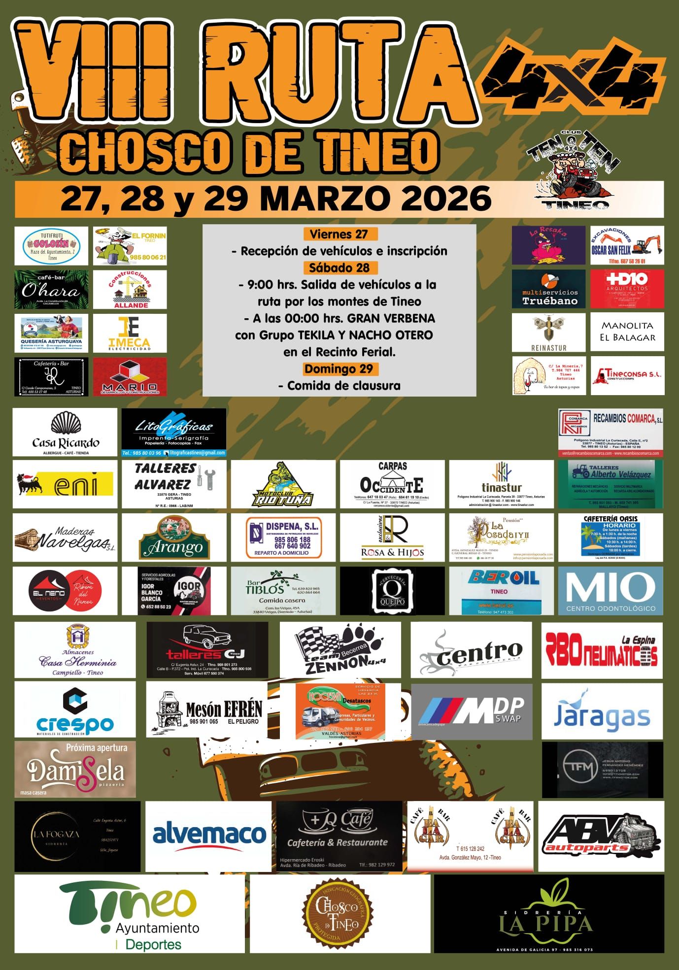 Tineo vuelve a rugir con la ruta 4x4 del chosco