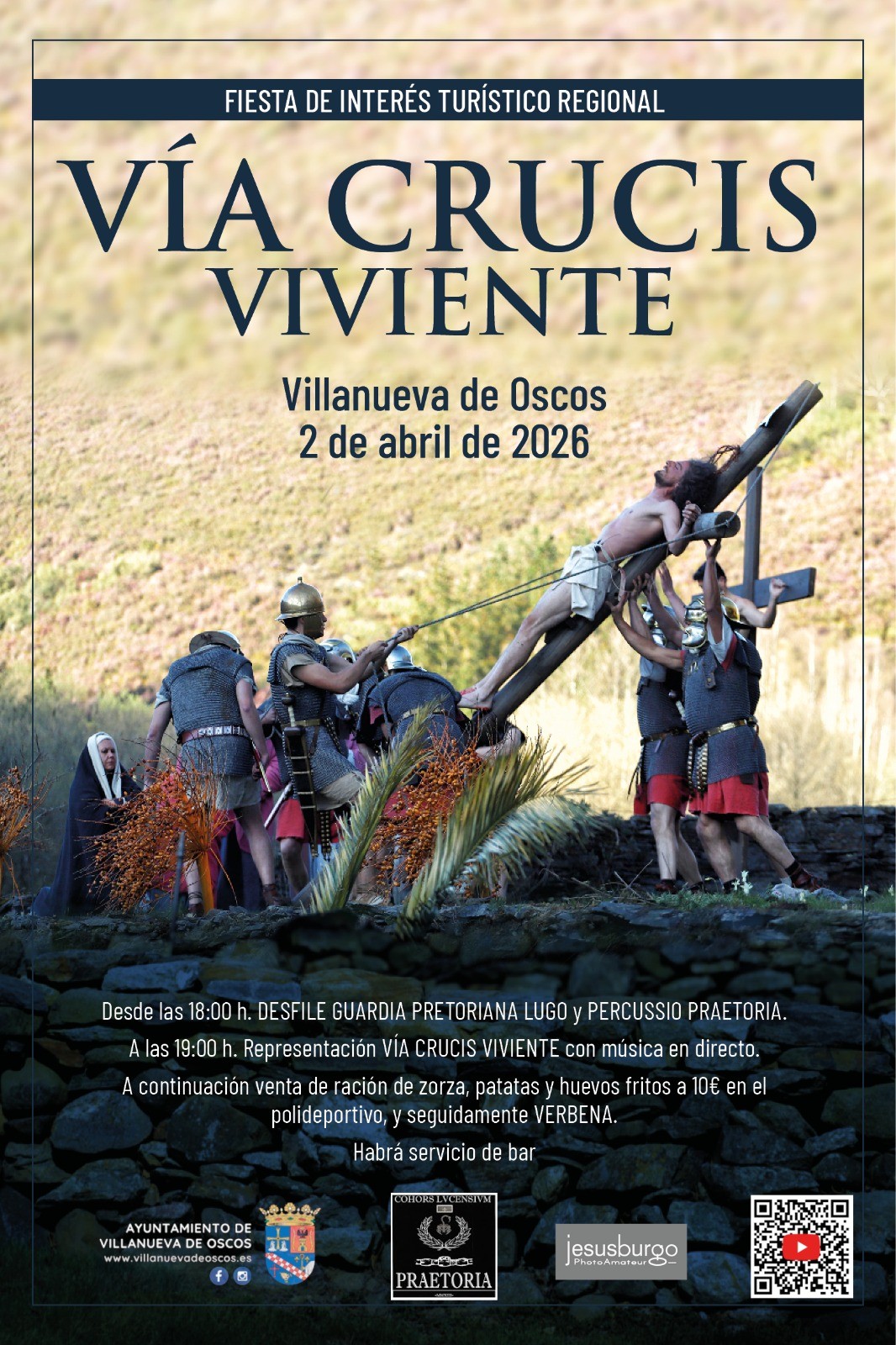 El Vía Crucis Viviente de Villanueva de Oscos regresa el 2 de abril con música en directo y ambiente festivo