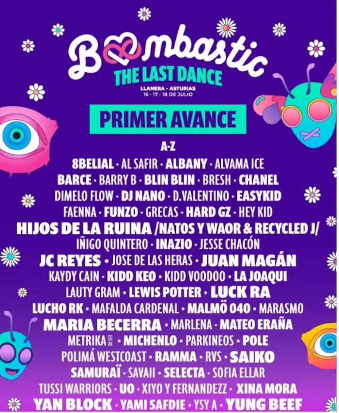 Bombastic Festival calienta motores en Llanera con un primer avance de artistas para su edición de 2026