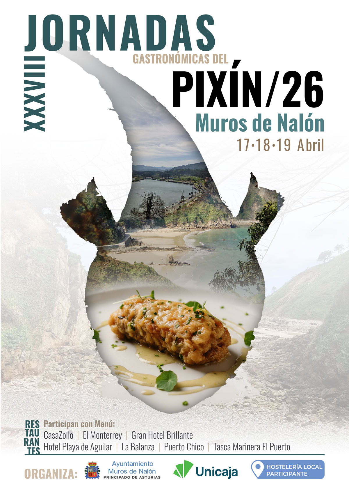 Muros de Nalón en Asturias celebra las XXXVII Jornadas Gastronómicas del Pixín del 17 al 19 de abril