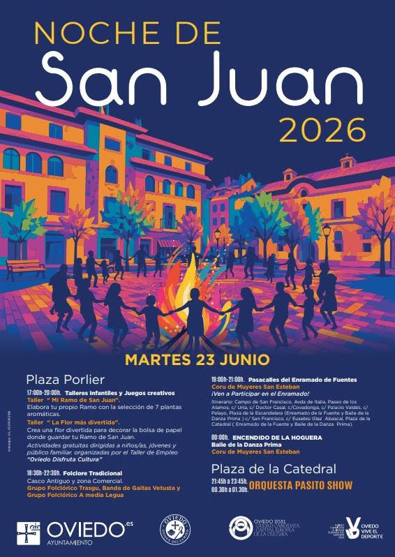 Oviedo prepara una nueva Noche de San Juan con tradición, música y actividades familiares
