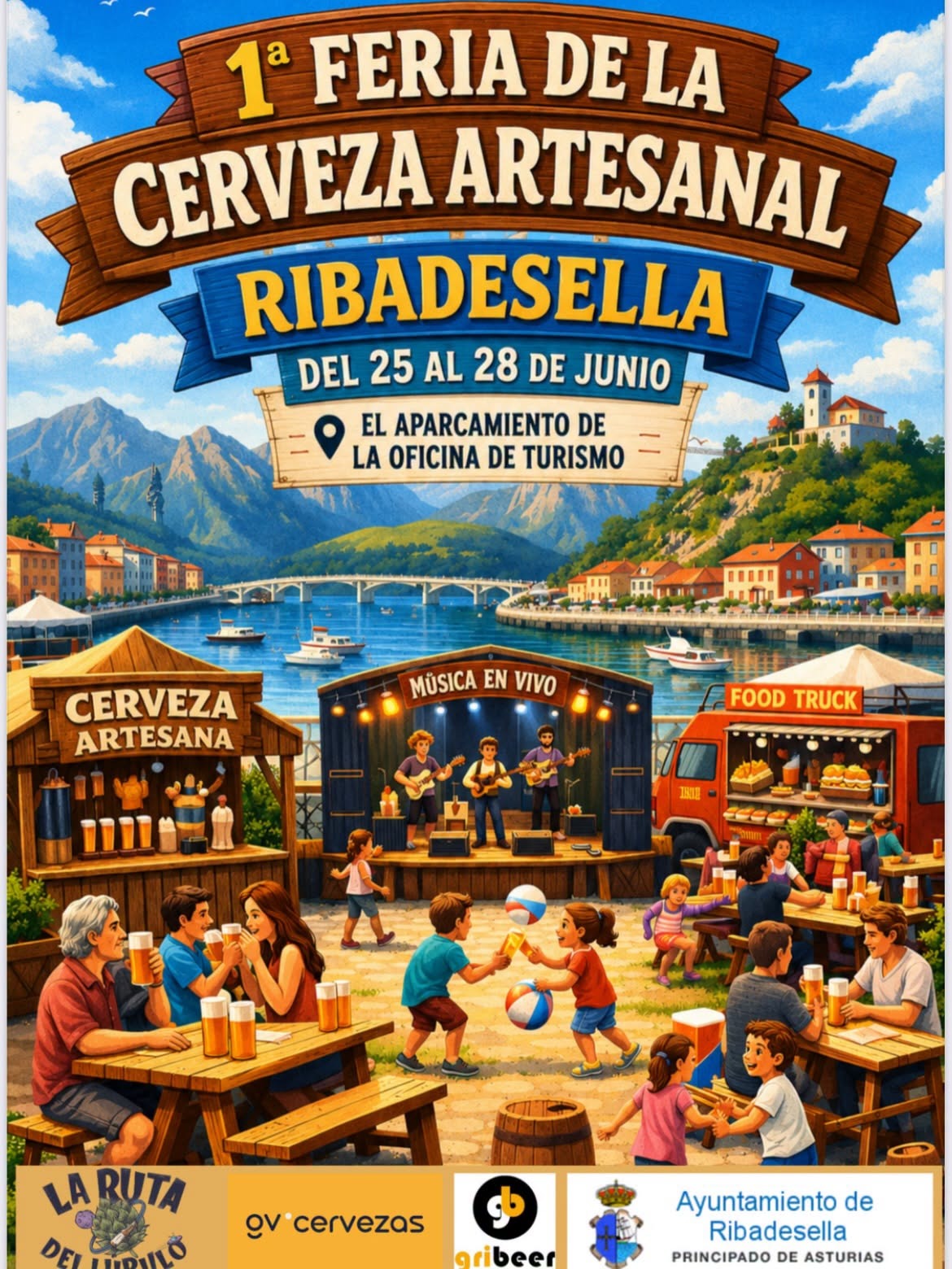 Ribadesella acogerá la I Feria de la Cerveza Artesanal del 25 al 28 de junio