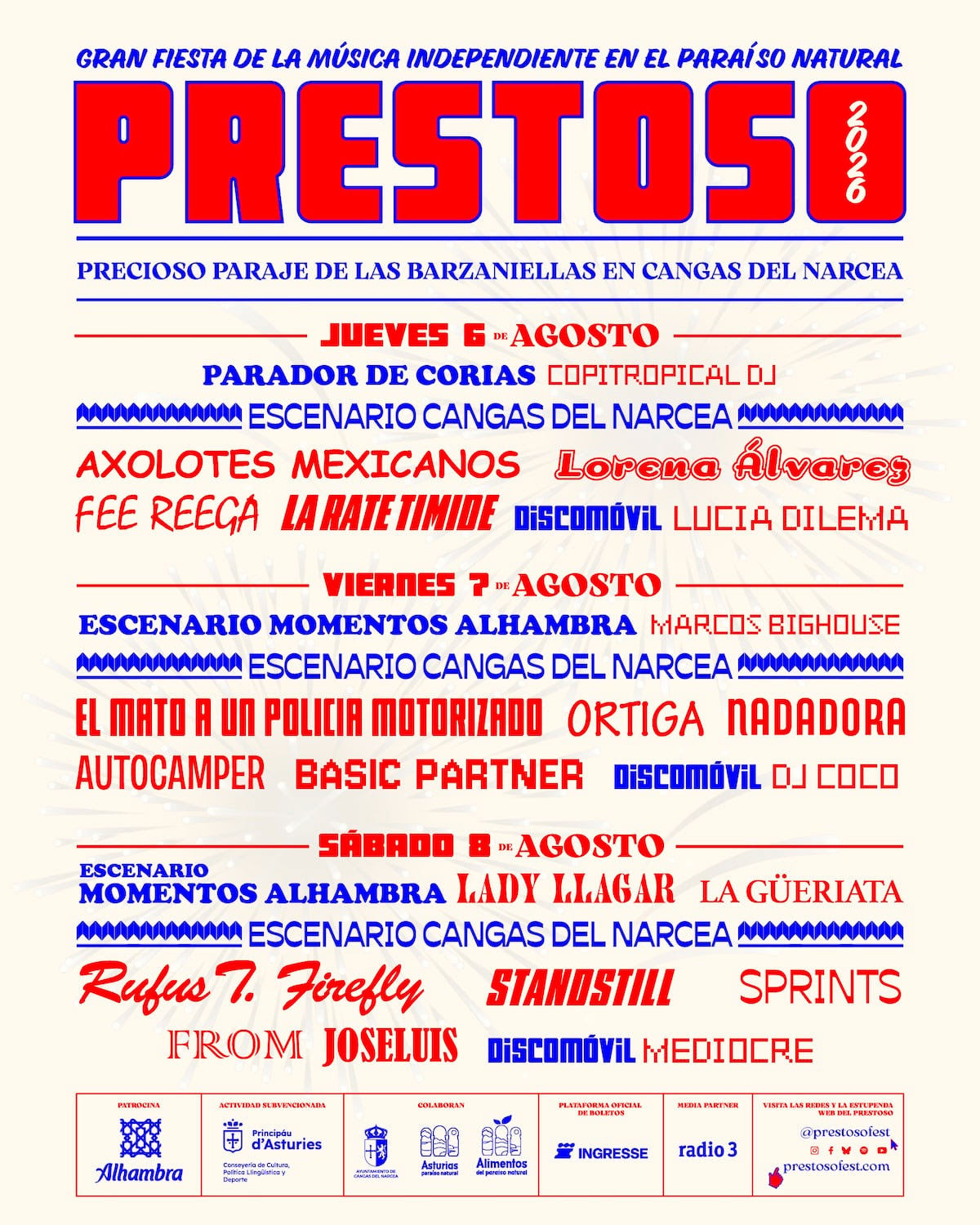 Prestoso Fest 2026 calienta motores con tres días de música independiente en Cangas del Narcea